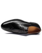Charles Tyrwhitt Charles Tyrwhitt Black Halton Wing Tip Brogue Derby Shoes Size 11.5