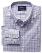 Charles Tyrwhitt Charles Tyrwhitt Classic Fit Green And Pink Check Non-iron Poplin Shirt