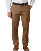 Charles Tyrwhitt Charles Tyrwhitt Camel Extra Slim Fit Flat Front Non-iron Cotton Chino Pants Size W30 L30