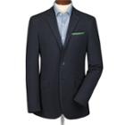 Charles Tyrwhitt Charles Tyrwhitt Navy And Black Stripe Seersucker Slim Fit Jacket (36 Regular)
