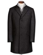 Charles Tyrwhitt Grey Wool And Cashmere Epsom Overwool/cashmere Coat Size 40 By Charles Tyrwhitt