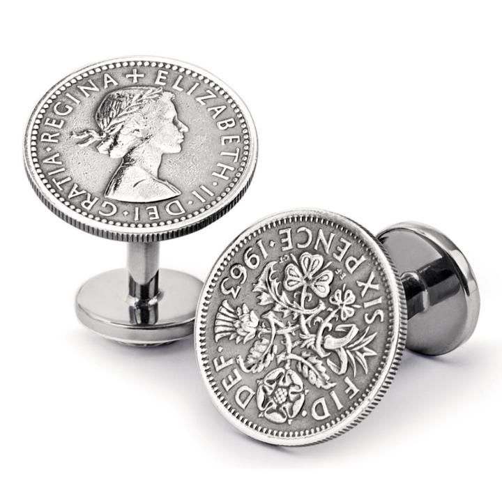 Charles Tyrwhitt Charles Tyrwhitt Antique Six Pence Cuff Link