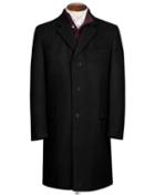 Charles Tyrwhitt Black Wool And Cashmere Overwool/cashmere Coat Size 36 By Charles Tyrwhitt