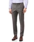  Grey And Lilac Prince Of Wales Check Slim Fit Italian Suit Trouser Size W32 L30 By Charles Tyrwhitt