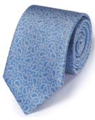 Charles Tyrwhitt Charles Tyrwhitt Sky Silk Classic Paisley Tie