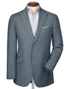 Charles Tyrwhitt Charles Tyrwhitt Slim Fit Grey Birdseye Wool Wool Jacket Size 36