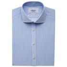 Charles Tyrwhitt Charles Tyrwhitt Sky Bengal Stripe Non-iron Spread Extra Slim Fit Shirt (14.5 - 32)