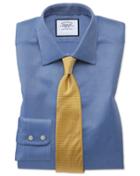  Slim Fit Egyptian Cotton Royal Oxford Royal Dress Shirt Single Cuff Size 14.5/33 By Charles Tyrwhitt