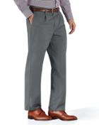  Grey Classic Fit Single Pleat Non-iron Cotton Chino Pants Size W32 L30 By Charles Tyrwhitt