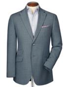 Charles Tyrwhitt Slim Fit Grey Birdseye Wool Wool Jacket Size 36 By Charles Tyrwhitt