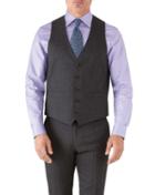 Charles Tyrwhitt Charcoal Adjustable Fit Hairline Business Suit Wool Vest Size W36 By Charles Tyrwhitt