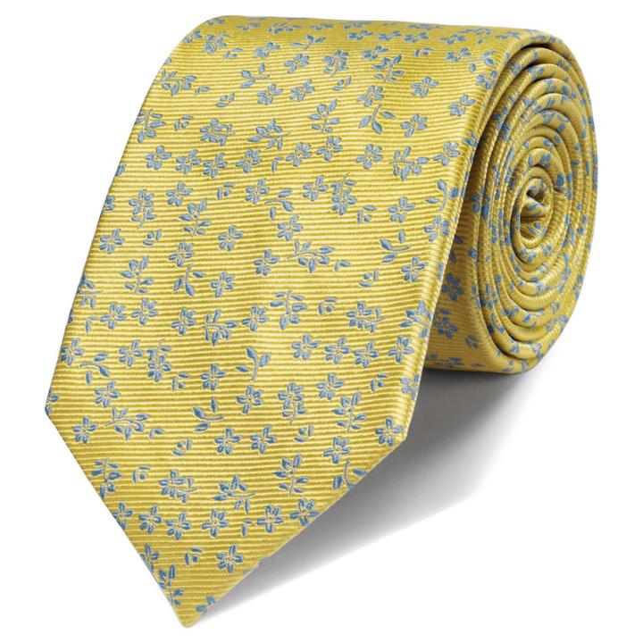 Charles Tyrwhitt Charles Tyrwhitt Classic Lemon Floral Tie