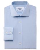 Charles Tyrwhitt Slim Fit Semi-spread Collar Stretch Sky Blue Cotton Dress Casual Shirt Single Cuff Size 15/33 By Charles Tyrwhitt