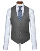 Charles Tyrwhitt Mid Grey Twill Business Suit Wool Vest Size W40 By Charles Tyrwhitt