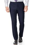 Charles Tyrwhitt Navy Stripe Slim Fit Saxony Business Suit Wool Pants Size W34 L34 By Charles Tyrwhitt