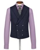 Charles Tyrwhitt Navy British Serge Luxury Suit Wool Waistcoat Size W36 By Charles Tyrwhitt