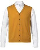  Gold Yellow Merino Vests Size Large By Charles Tyrwhitt