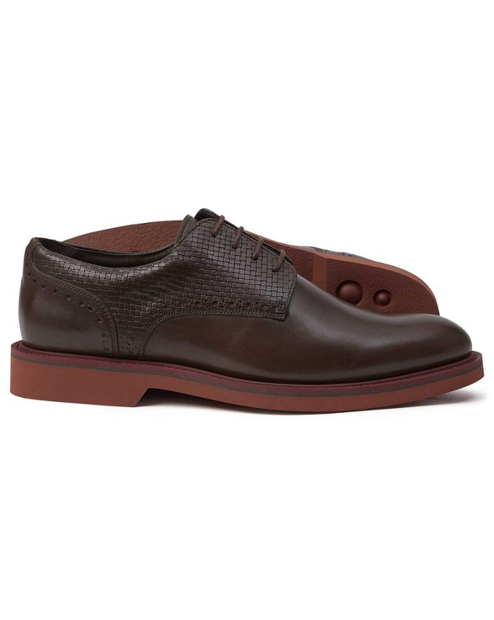  Chocolate Extra Lightweight Derby Shoes Size 13 By Charles Tyrwhitt