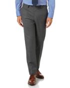 Charles Tyrwhitt Light Grey Slim Fit Sharkskin Travel Suit Wool Pants Size W32 L32 By Charles Tyrwhitt