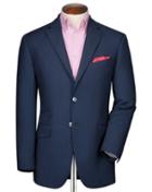 Charles Tyrwhitt Slim Fit Royal Blue Birdseye Wool Wool Jacket Size 36 By Charles Tyrwhitt