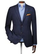  Slim Fit Indigo Blue Italian Wool Wool Blazer Size 36 By Charles Tyrwhitt