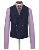 Charles Tyrwhitt Navy Adjustable Fit British Serge Luxury Suit Wool Vest Size W36 By Charles Tyrwhitt