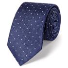 Charles Tyrwhitt Charles Tyrwhitt Classic Slim Royal And White Spot Melange Tie