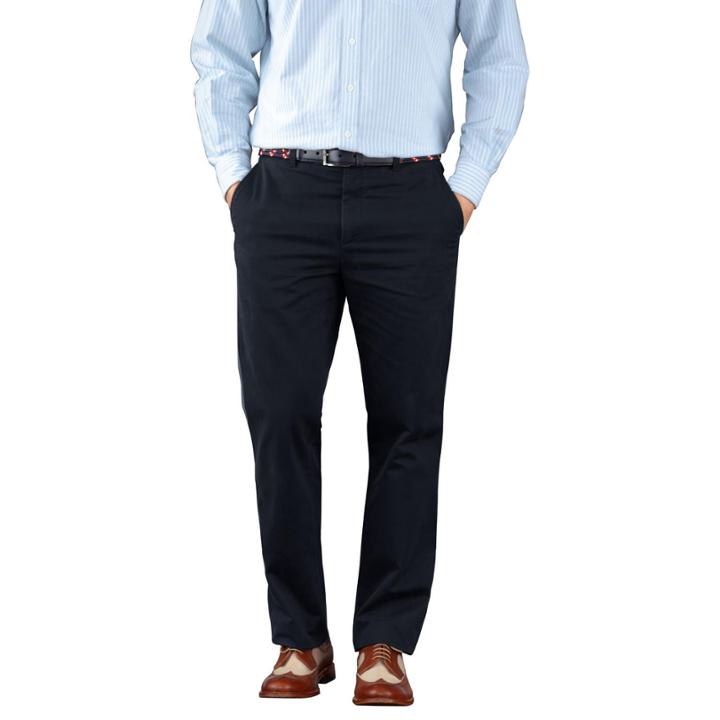 Charles Tyrwhitt Charles Tyrwhitt Navy Flat Front Slim Fit Weekend Chinos (30w X 34l)