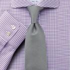 Charles Tyrwhitt Charles Tyrwhitt Classic Fit Non-iron Spread Collar Basketweave Purple Shirt