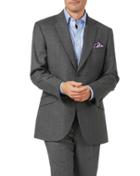 Charles Tyrwhitt Charcoal Classic Fit Tan Stripe British Luxury Suit Wool Jacket Size 38 By Charles Tyrwhitt