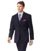  Navy Classic Fit British Luxury Suit Wool Jacket Size 38 By Charles Tyrwhitt