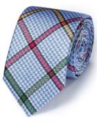 Charles Tyrwhitt Charles Tyrwhitt Sky Multi Silk Multi Checkered English Luxury Tie