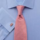 Charles Tyrwhitt Charles Tyrwhitt Slim Fit Pinpoint Blue Cotton Dress Shirt Size 16.5/36
