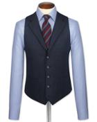 Charles Tyrwhitt Indigo Saxony Business Suit Wool Vest Size W36 By Charles Tyrwhitt