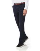 Charles Tyrwhitt Navy Extra Slim Fit Flat Front Non-iron Cotton Chino Pants Size W30 L30 By Charles Tyrwhitt