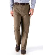 Charles Tyrwhitt Charles Tyrwhitt Tan Classic Fit Stretch Cavalry Twill Chinos