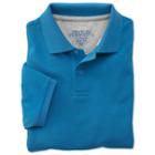 Charles Tyrwhitt Charles Tyrwhitt Sea Blue Short Sleeve Slim Fit Pique Polo (l)