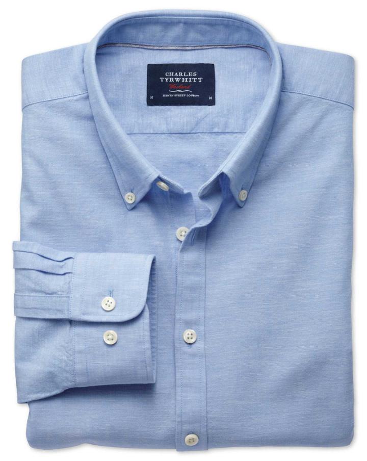Charles Tyrwhitt Charles Tyrwhitt Extra Slim Fit Sky Chambray Shirt
