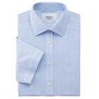 Charles Tyrwhitt Charles Tyrwhitt Sky Bengal Stripe Non-iron Short Sleeve Slim Fit Shirt (14h)