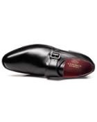 Charles Tyrwhitt Charles Tyrwhitt Black Ryehill Calf Leather Monk Shoes Size 11.5