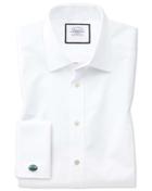 Charles Tyrwhitt Slim Fit Egyptian Cotton Poplin White Dress Shirt Single Cuff Size 14.5/32 By Charles Tyrwhitt