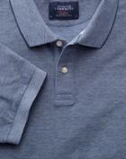  Chambray Oxford Cotton Polo Size Xs By Charles Tyrwhitt