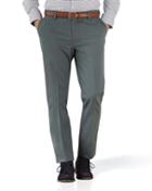  Grey Extra Slim Fit Flat Front Non-iron Cotton Chino Pants Size W30 L30 By Charles Tyrwhitt