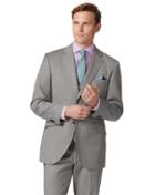  Silver Classic Fit Italian Suit Wool Jacket Size 38 By Charles Tyrwhitt