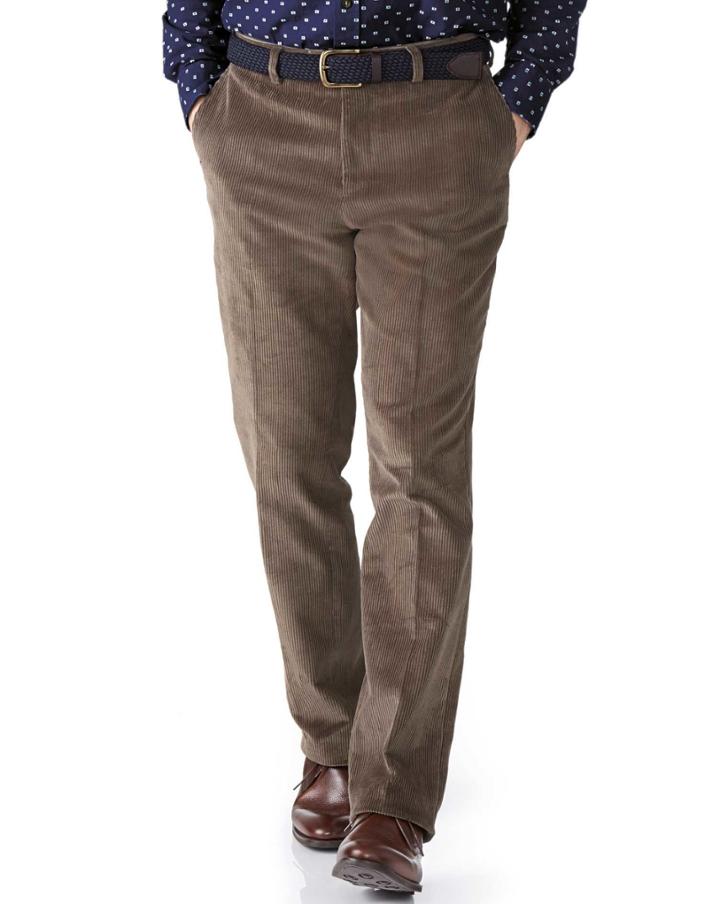 Charles Tyrwhitt Charles Tyrwhitt Beige Slim Fit Cord Trouser Size W38 L30