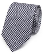 Charles Tyrwhitt Charles Tyrwhitt Navy Silk Classic Puppytooth Tie