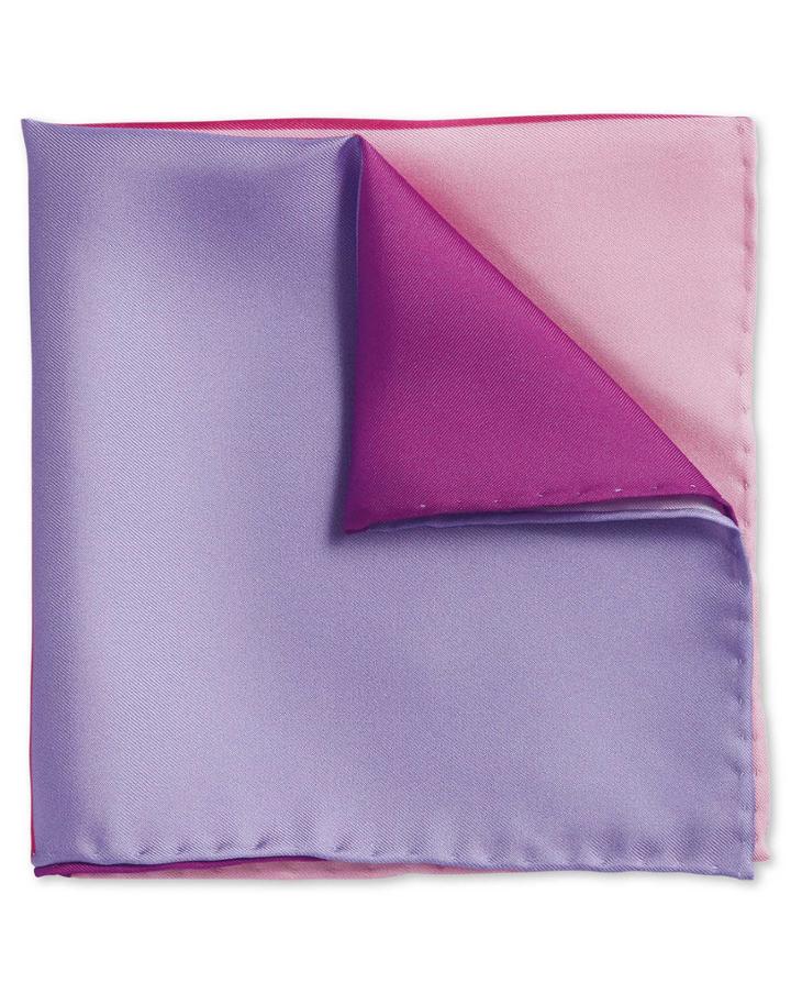  Pink Quarter Silk Pocket Square By Charles Tyrwhitt