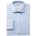 Charles Tyrwhitt Charles Tyrwhitt Slim Fit Semi-spread Collar Soft Gingham Blue Shirt