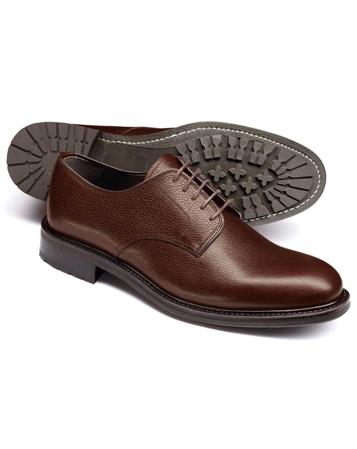 Charles Tyrwhitt Brown Otterham Derby Shoes Size 11.5 By Charles Tyrwhitt