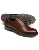 Charles Tyrwhitt Brown Otterham Derby Shoes Size 11.5 By Charles Tyrwhitt